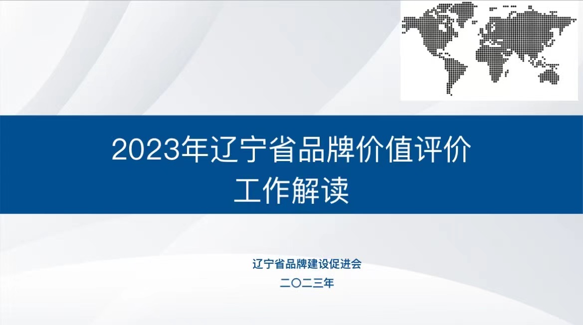 2023年品牌价值评价申报工作解读